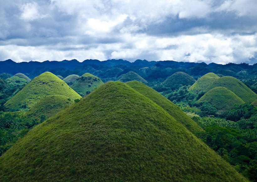 无人,横图,室外,白天,旅游,度假,美景,山,山脉,菲律宾,景观,云,宏伟,娱乐,风景,自然,享受,休闲,景色,放松,摄影,宁静,自然风光,巧克力山