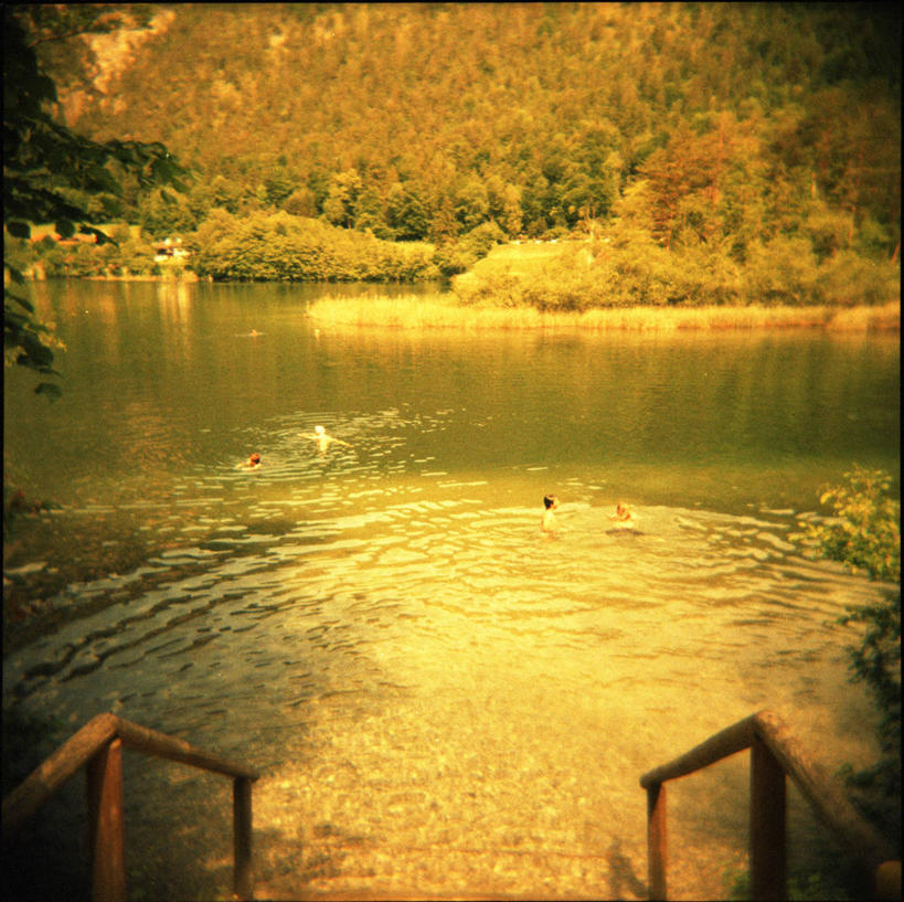 游泳,栏杆,横图,室外,白天,湖,森林,德国,波纹,夏天,摄影,怀旧,记忆,纯净,中欧,上巴伐利亚,彩图,晕影