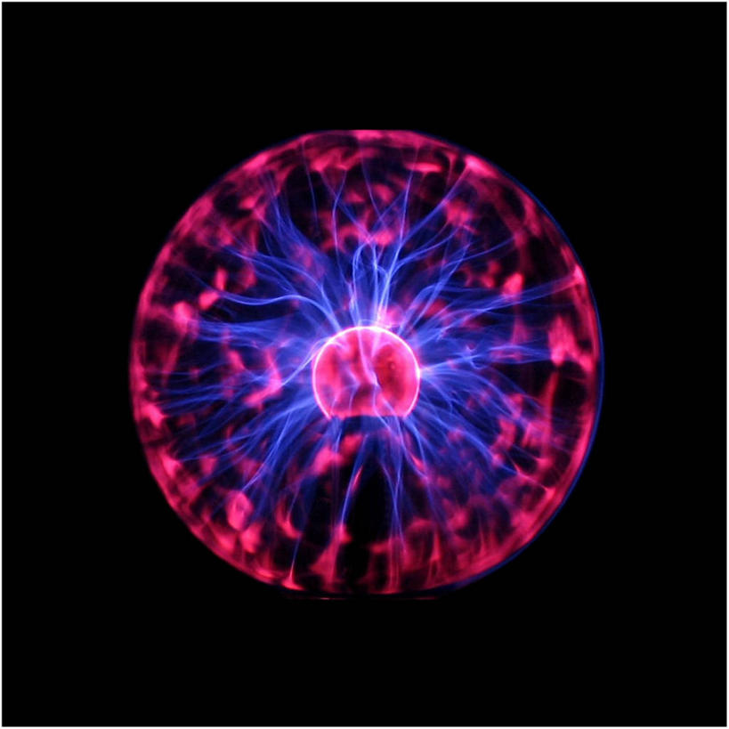 无人,方图,英国,黑色背景,一个,摄影,单个,电,照亮,北欧,物理学,等离子球,彩图,影棚拍摄