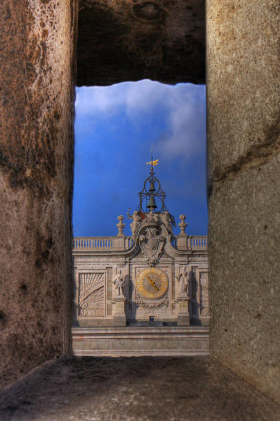 无人,竖图,室外,白天,窗户,建筑,西班牙,首都,历史,天空,马德里,摄影,马德里省,伊比利亚半岛,马德里皇宫,钟,彩图,旅行