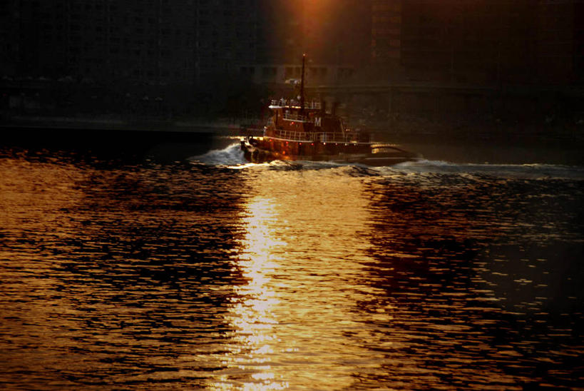 无人,横图,室外,旅途,日落,日光,纽约,美国,工业,运输,摄影,宁静,纽约州,彩图,东河,拖轮