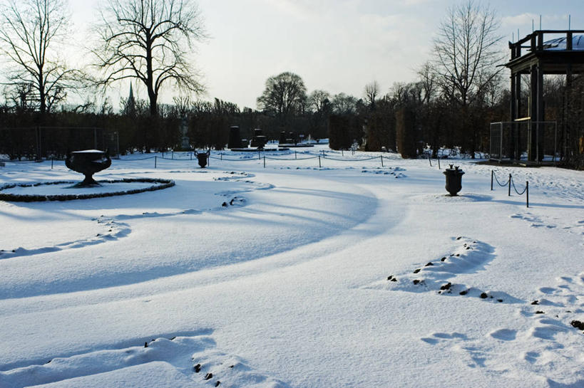 无人,公园,横图,室外,白天,雪,建筑,喷泉,日光,奥地利,维也纳,冬天,首都,寒冷,摄影,宁静,中欧,舍恩布龙宫,彩图,旅行