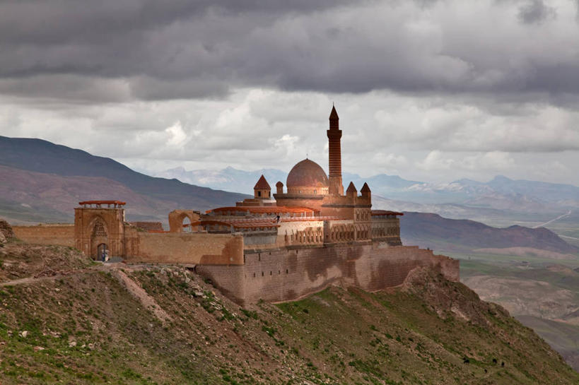 无人,横图,俯视,室外,山,建筑,欧洲,塔,城墙,摄影,伊斯兰教,圆顶建筑,清真寺,岩石,彩图,高角度拍摄