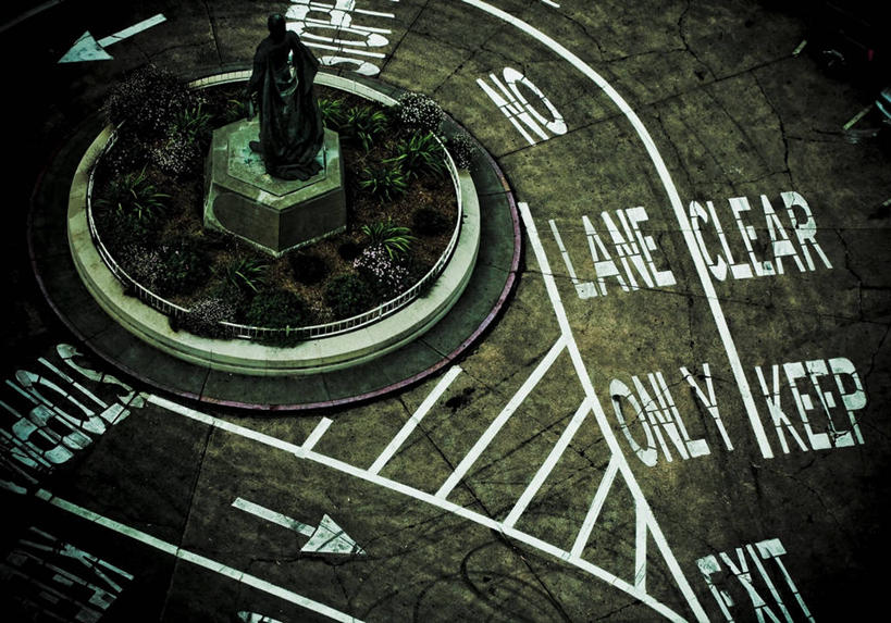 无人,横图,俯视,室外,白天,美国,雕像,路标,分界线,箭,摄影,英文字母,协调,停止,加利福尼亚,旧金山,彩图,高角度拍摄