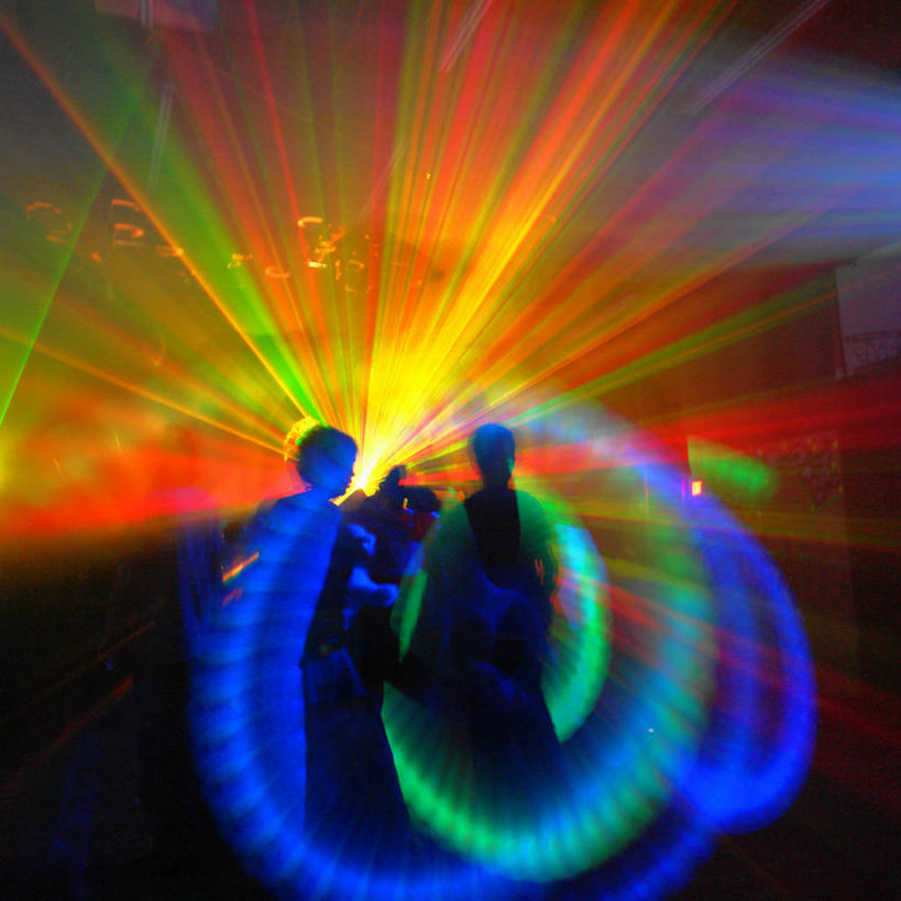 两个人,站,方图,室内,夜晚,聚会,夜生活,激光,美国,朦胧,模糊,俱乐部,摄影,加利福尼亚,剪影,夜总会,旧金山,彩图,舞蹈