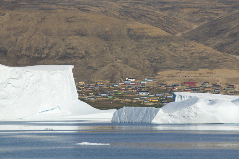 无人,横图,室外,冰山,海洋,山,地形,城镇,摄影,北美,格陵兰,彩图,传统文化