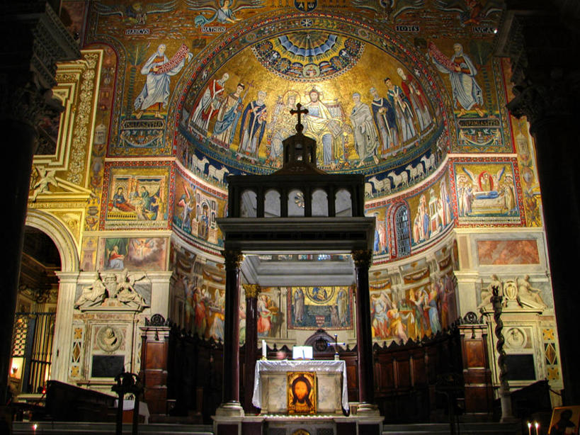 无人,教堂,横图,室内,建筑,意大利,罗马,首都,摄影,基督教,祭坛,彩图,旅行