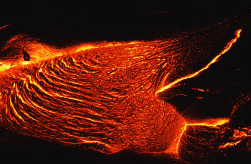 无人,横图,室外,夜晚,夏威夷,美国,发光,热,红色,自然,熔岩,摄影,流动,北美,北美洲,美洲,爆发,夏威夷州,爱洛哈之州,北亚美利加洲,亚美利加洲,太平洋岛屿,彩图,美利坚合众国