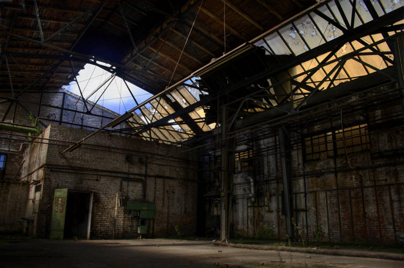 无人,工厂,横图,室内,白天,建筑业,建筑,纺织品,德国,工业,摄影,腐烂,彩图