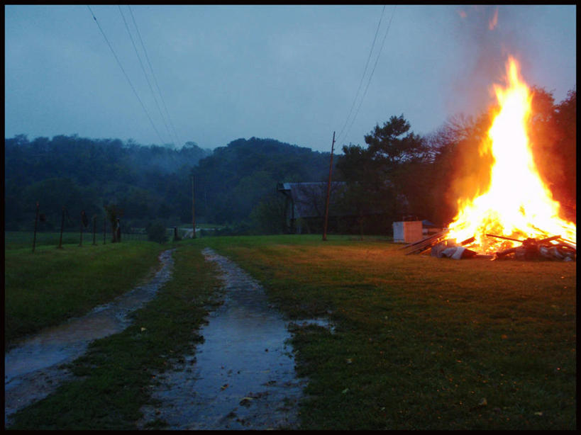 无人,横图,室外,雨,火,美国,地形,田地,燃烧,热,树,风景,小溪,黄昏,摄影,宁静,彩图,营火