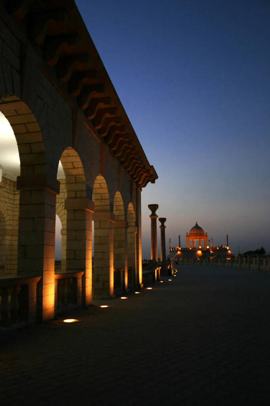 无人,竖图,室外,城市,建筑,巴基斯坦,黄昏,摄影,宁静,照亮,圆顶建筑,拱廊,卡拉奇,彩图,传统文化