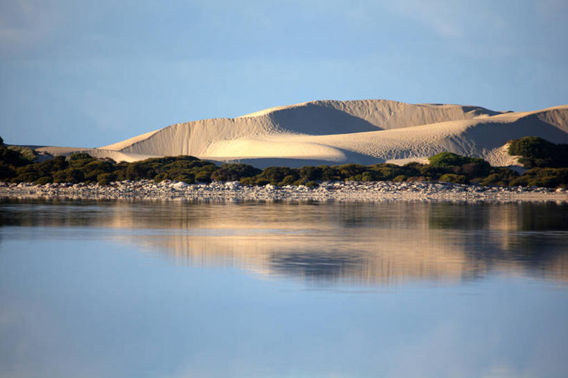 无人,横图,室外,白天,澳大利亚,反射,地形,河岸,沙丘,风景,摄影,宁静,南澳大利亚,彩图