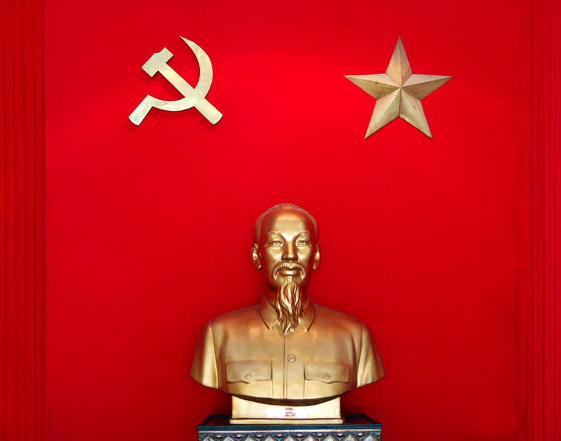 无人,横图,室内,白天,越南,红色背景,标志,雕像,符号,首都,标识,红色,星形,金色,摄影,权威,领导,河内,性别符号,胡志明,共产主义,把握,彩图,男性符号,掌控