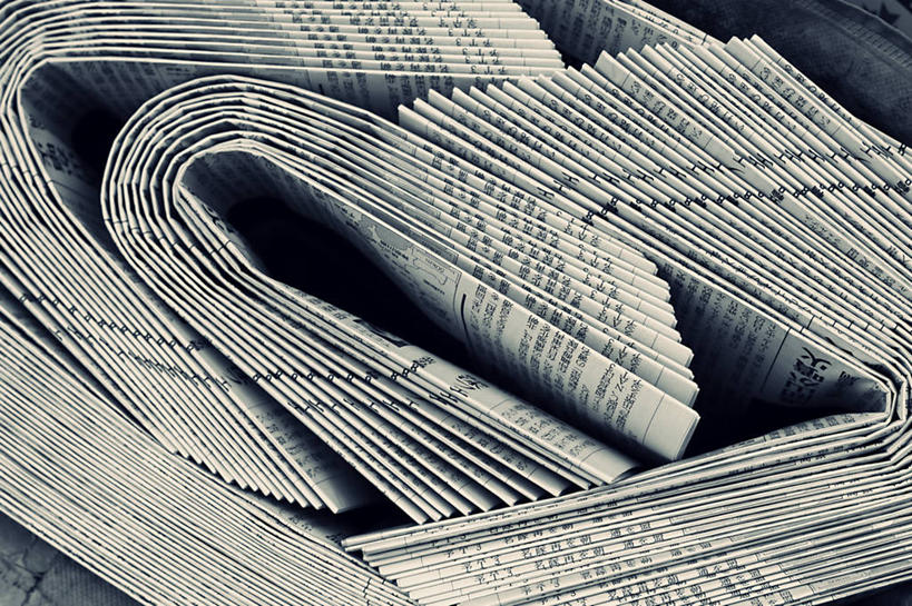 无人,横图,特写,报纸,一排,许多,丰富,整齐,很多,折叠,排列,摄影,队列,肌理,彩图,全画面,全框架,全帧,影棚拍摄,全画幅