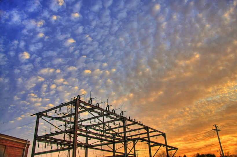 无人,横图,彩色,室外,仰视,日出,美景,日落,美国,景观,云,自然,景色,摄影,能源,五颜六色,宁静,色彩斑斓,自然风光,剪影,五彩缤纷,反差,五彩斑斓,五光十色,彩图,低角度拍摄,变电所