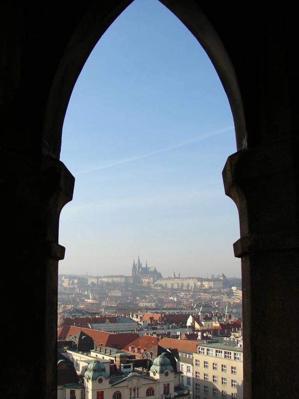 无人,竖图,俯视,室外,白天,天际线,建筑,完整,拱门,首都,历史,摄影,市区,捷克共和国,万里无云,布拉格,彩图,高角度拍摄