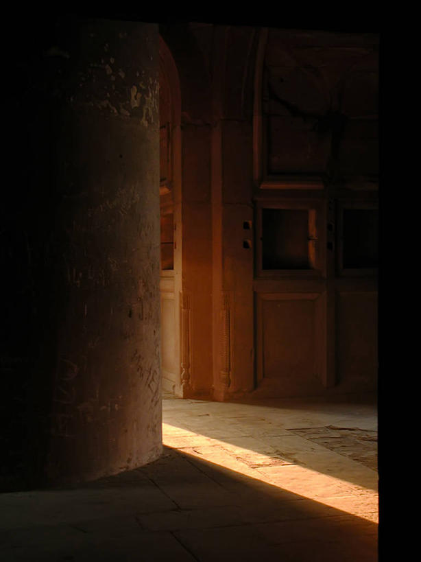 无人,竖图,室内,门,建筑,日光,印度,阴影,柱子,历史,地标建筑,摄影,阿格拉,阿格拉城堡,彩图
