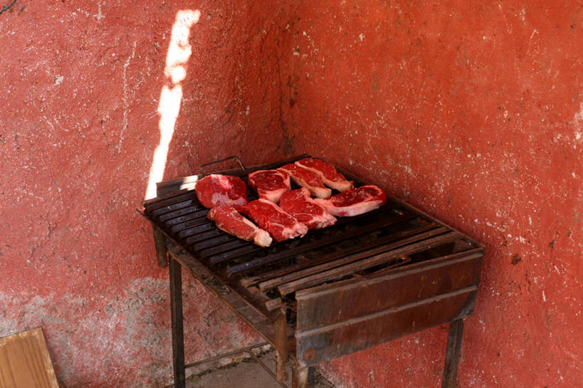 无人,横图,室外,白天,墨西哥,准备,角落,生食,油炸,牛排,饮食,摄影,拉丁美洲,烤肉架,彩图