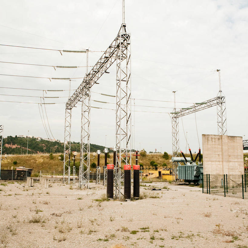 无人,方图,室外,白天,多云,西班牙,巴塞罗那,发电机,联系,发电站,摄影,能源,电,彩图,输电塔,电力线,高压变压器