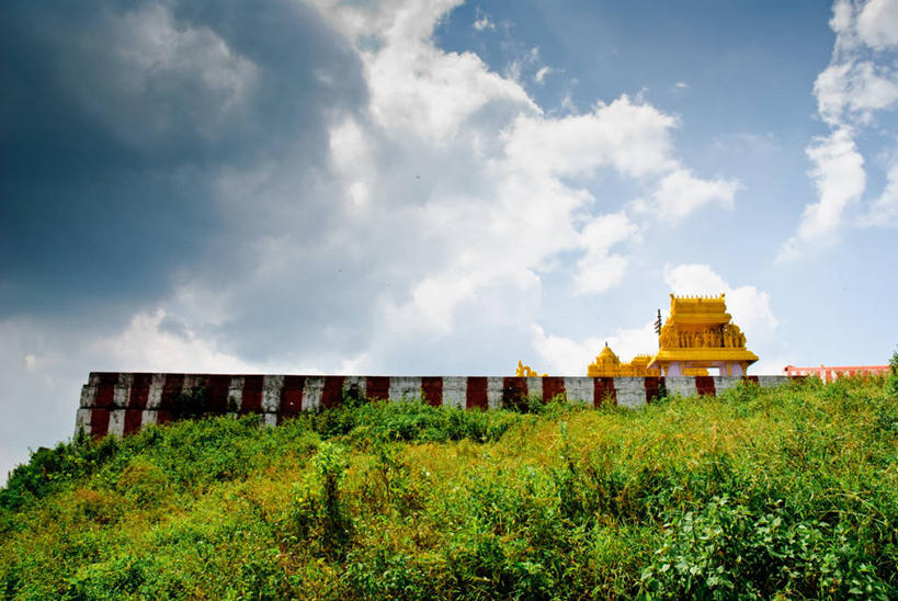 无人,横图,室外,白天,建筑,印度,云,草,摄影,卡纳塔克邦,彩图