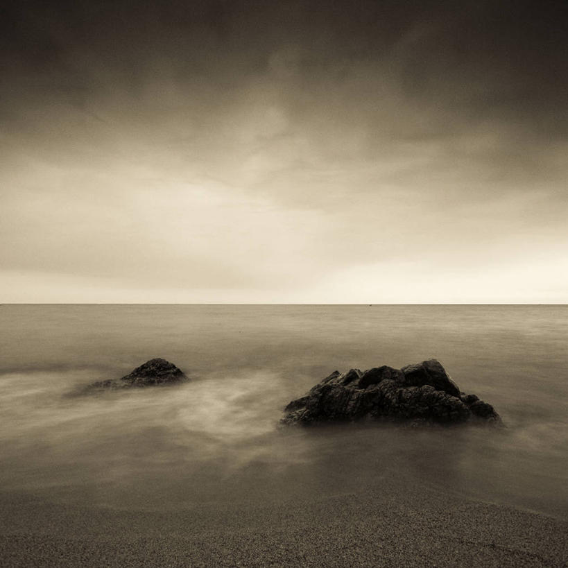 无人,方图,室外,白天,长时间曝光,美景,西班牙,巴塞罗那,景观,水平线,风景,自然,景色,摄影,宁静,自然风光,海景,潮汐,岩石,彩图