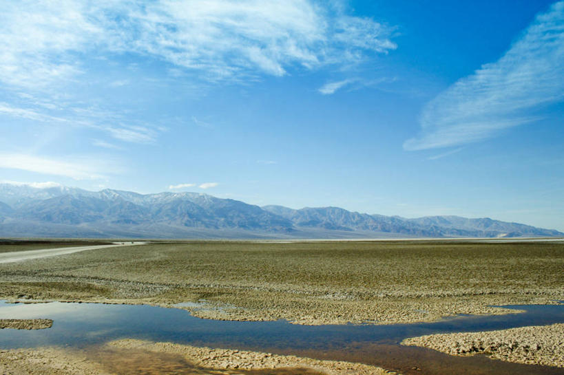 无人,横图,室外,美景,沙漠,山脉,水,美国,沮丧,地平线,景观,辽阔,地面,风景,自然,广阔,景色,摄影,宁静,一望无际,自然风光,延伸,死亡谷国家公园,天地相交,大盆地国家公园,无边无际,一马平川,彩图