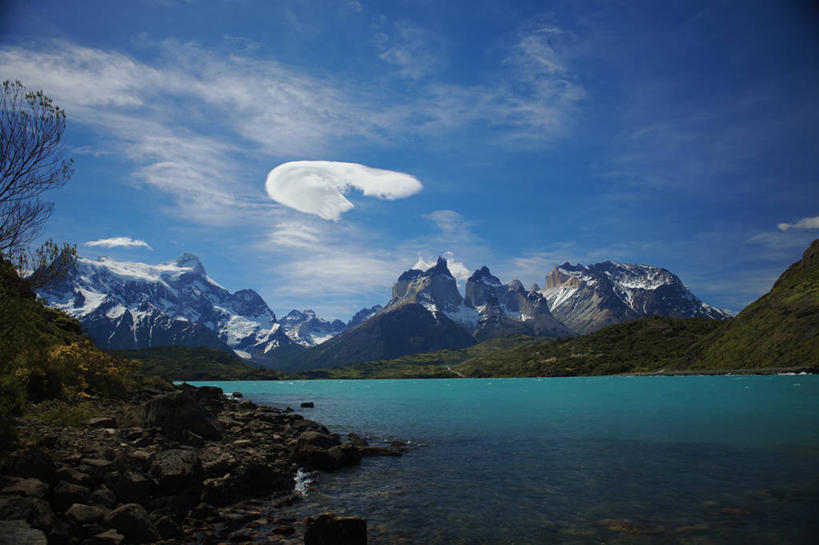 无人,横图,室外,旅游,度假,湖,美景,山脉,智利,景观,云,娱乐,风景,自然,享受,休闲,景色,南美,放松,摄影,拉丁美洲,自然风光,巴塔哥尼亚,百内国家公园,彩图,澎湖