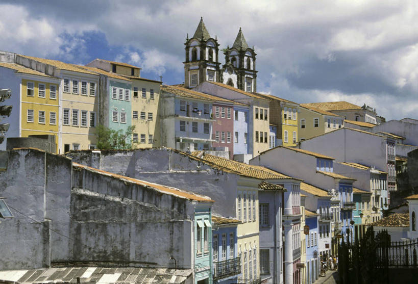 横图,室外,白天,建筑,巴西,萨尔瓦多,历史,地标建筑,南美,摄影,宁静,南美洲,住房,拉丁美洲,美洲,巴西联邦共和国,首府,亚美利加洲,南亚美利加洲,巴伊亚,巴伊亚州,巴西文化,彩图,居住区,传统文化,联合国教科文组织