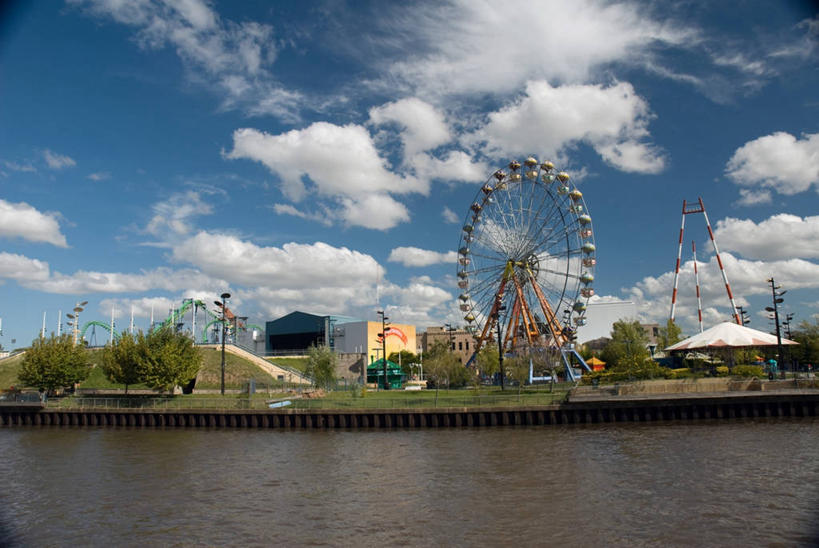 无人,游乐园,横图,室外,白天,旅游,度假,河流,水,日光,阿根廷,地形,首都,夏天,休息,南美,摄影,大转轮,布宜诺斯艾利斯,三角洲,彩图,旅行