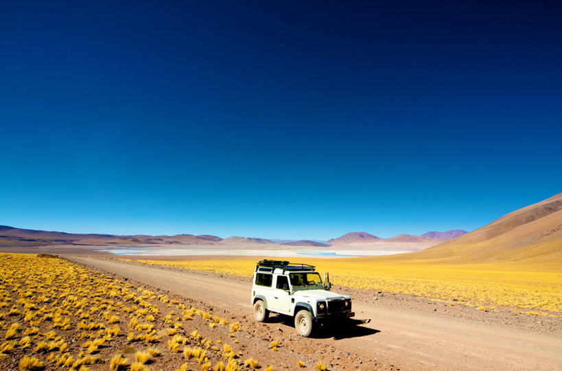 无人,横图,室外,白天,旅途,沙漠,汽车,天空,运输,摄影,四驱车,万里无云,冒险,彩图,旅行,横越