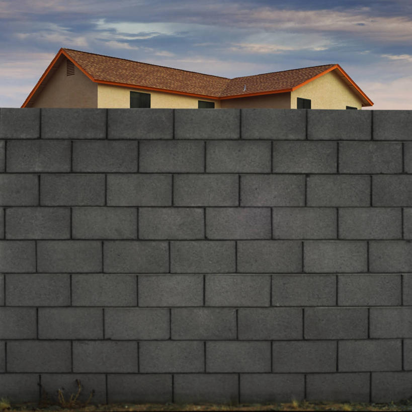 无人,方图,室外,白天,留白,拒绝,建材,建筑,美国,分离,材料,房屋,墙,混凝土,水泥,摄影,建造,亚利桑那,房地产,私密,式样,彩图,混凝土砌块,砌块,煤渣砖