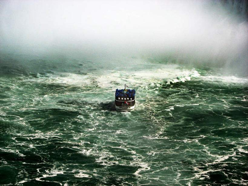 无人,横图,俯视,室外,白天,风险,雾,蒸汽,一个,自然,摄影,单个,观光船,安大略省,尼亚加拉瀑布,危险,彩图,高角度拍摄