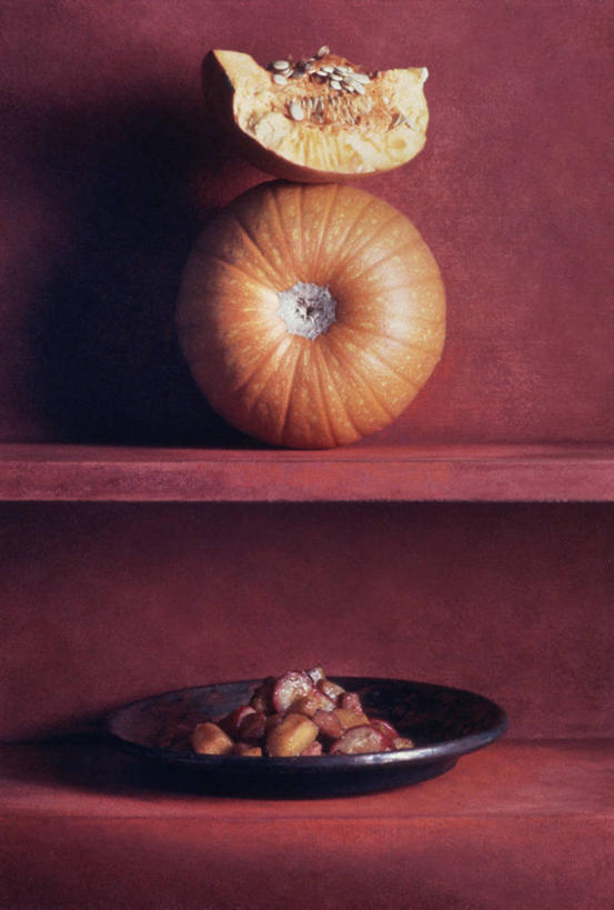 无人,竖图,特写,烘焙,李子,南瓜,静物,红色背景,美味,饮食,架子,盘子,摄影,清新,健康食物,熏猪肉,彩图,影棚拍摄