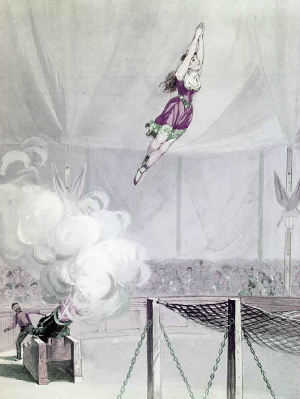 成年人,两个人,马戏团,竖图,插画,室内,数码,科技,蹦床,射击,表演,阴影,网络,半空,高光,几何,计算机图形,合成,图画,飞,海报,画,扮演,炮,烟,电脑合成图,数码合成图,演出,撞击,合成图,漫画,演出服,写实,具体,具象,美术工艺,男人,年轻男性,年轻女性,年轻人,彩图