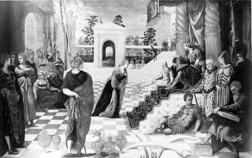 成年人,观众,站,坐,横图,黑白,插画,室外,白天,侧面,绘画,数码,科技,阴影,艺术,会议,网络,许多人,高光,几何,计算机图形,古典,文艺复兴,合成,图画,文化,台阶,画,工艺品,品味,一群人,砖地,美术,电脑合成图,数码合成图,高雅,基督教,合成图,漫画,犹太教,写实,具体,具象,美学,王座,旧约,美术工艺,所罗门,男人,女人