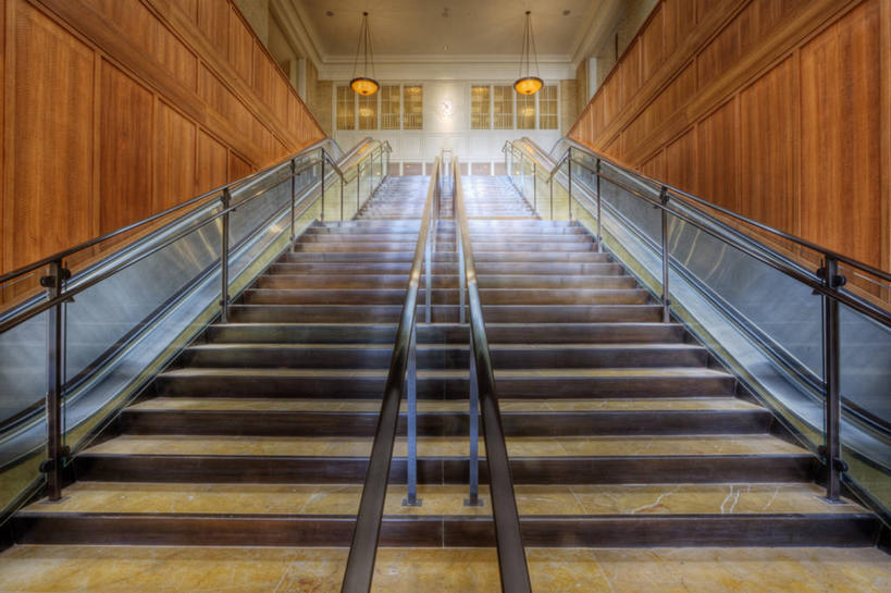 无人,栏杆,横图,室内,楼梯,车站,美国,站台,公共交通,月台,运输,摄影,北美,德克萨斯,达拉斯市,彩图,旅行,联合车站