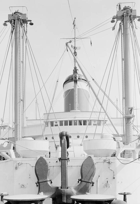 无人,竖图,黑白,室外,白天,旅途,船,日光,运输,摄影,锚,甲板,客船,旅行