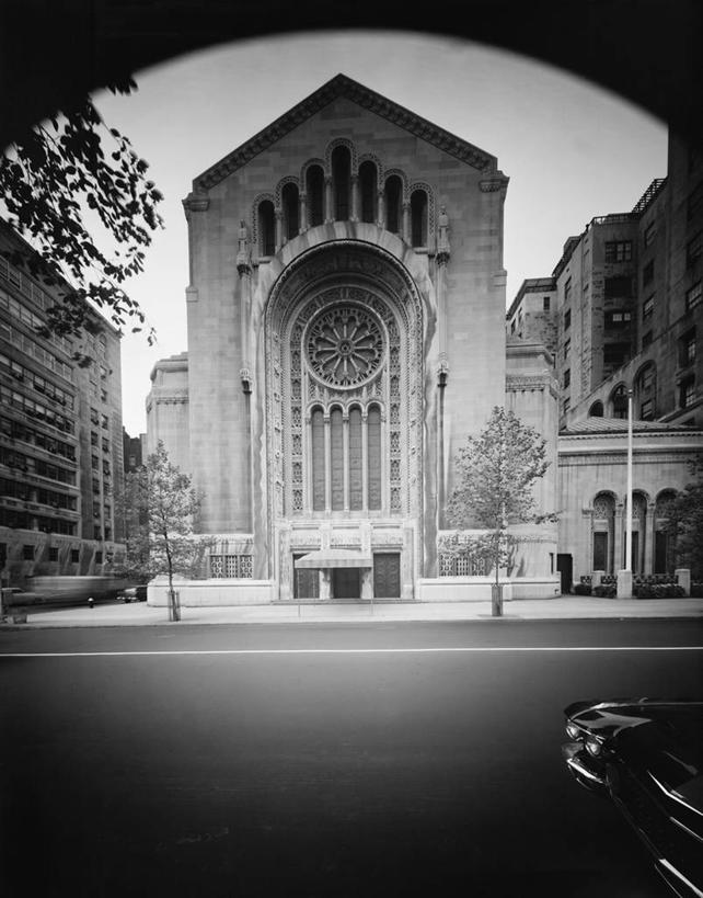 无人,竖图,黑白,室外,白天,城市,建筑,街道,纽约,美国,摄影,第五大道,纽约州,大教堂
