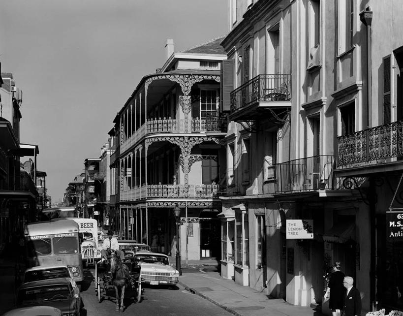 横图,黑白,室外,白天,城市,道路,街道,路,公路,美国,公寓,交通,摄影,路易斯安那州,马路