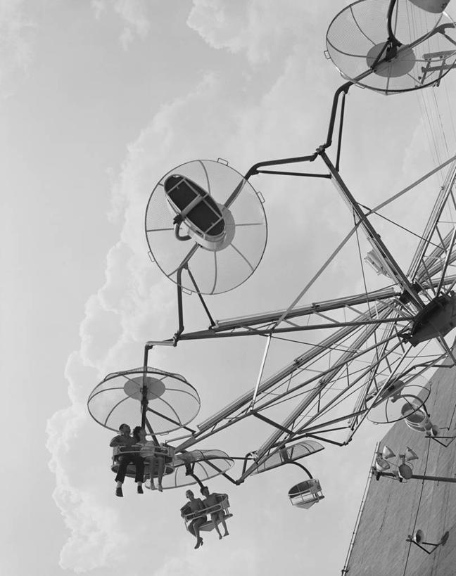 游乐园,竖图,黑白,室外,白天,美国,云,半空,古典,天空,摄影,马萨诸塞,休闲活动