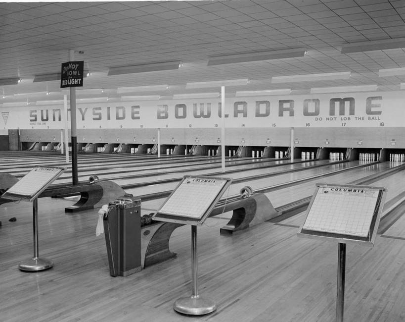 无人,横图,黑白,室内,重复,美国,保龄球馆,古典,球道,摄影,英文字母,球馆,记分卡,保龄球道,休闲活动