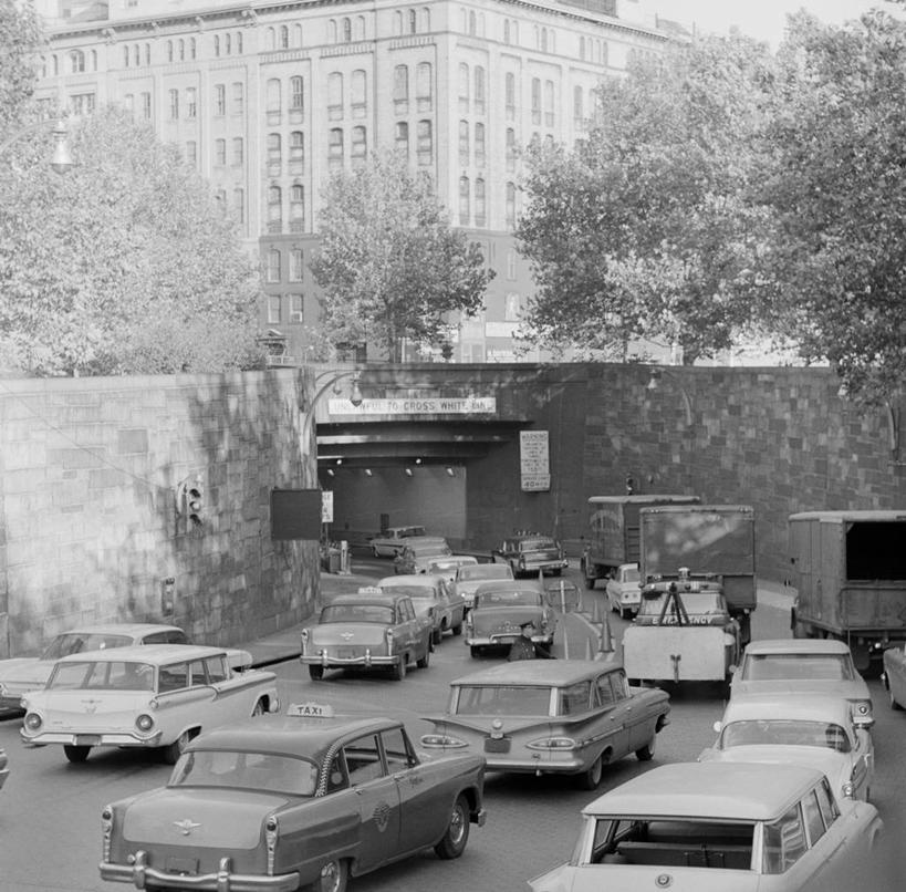 无人,横图,方图,俯视,黑白,室外,白天,城市,道路,街道,路,公路,汽车,纽约,美国,交通,运输,摄影,马路,高角度拍摄,交通堵塞