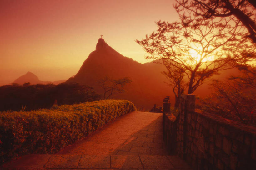 无人,横图,室外,白天,旅游,度假,美景,山,日光,巴西,景观,山顶,娱乐,天空,自然,黄昏,享受,休闲,景色,放松,摄影,自然风光,里约热内卢,剪影,彩图,哥卡华都山