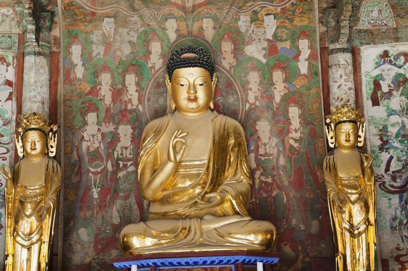 无人,寺庙,横图,室内,雕塑,韩国,标志,雕像,符号,标识,佛,地标建筑,金色,摄影,宗教,佛教,宗教建筑,性别符号,朝鲜半岛,灵性,彩图,男性符号,联合国教科文组织