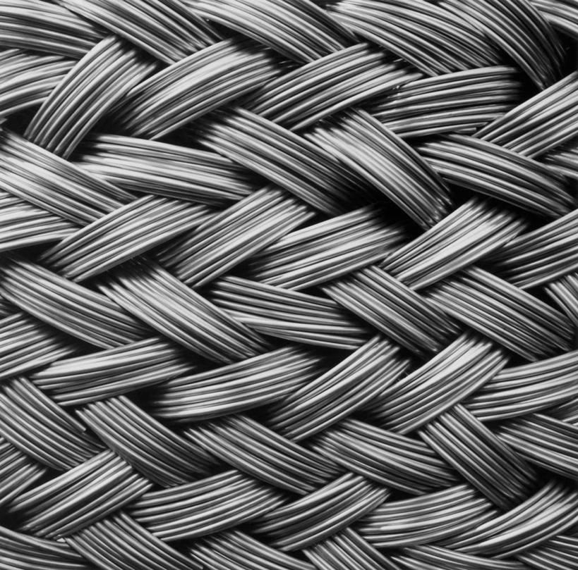 无人,横图,黑白,特写,缠绕,钢铁,金属,铁丝网,工业,摄影,肌理,式样,全画面,全框架,全帧,全画幅