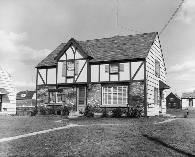 无人,横图,黑白,室外,白天,草坪,建筑,木材,房屋,草,天空,摄影,住房