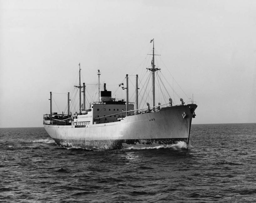 无人,横图,黑白,室外,白天,海洋,水,船,水平线,运输,摄影,货船,万里无云