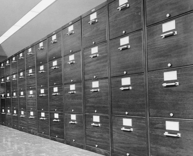 无人,办公室,横图,黑白,室内,商务,安全,一排,整齐,图像,排列,摄影,保护,企业,公司,队列,档案柜