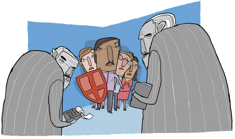 成年人,人群,商务人士,商务男性,商务女性,站,横图,插画,室内,白色背景,衬衫,商务,计算器,数码,科技,阴影,条纹,套装,网络,高光,几何,计算机图形,合成,图画,拿着,扭头,注视,画,观察,看,转头,卡通,金融,理财,盾,巨大,庞大,经济,观看,幽默,电脑合成图,数码合成图,察看,恐怖,合成图,关注,商务装,合伙,漫画,贸易,工薪阶层,写实,具体,具象,宏大,硕大,伟大,惊骇,想法,美术工艺,危险,男人,女人,白领,上班族,彩图,衬衣,顾问,讽刺画,金融投资顾问