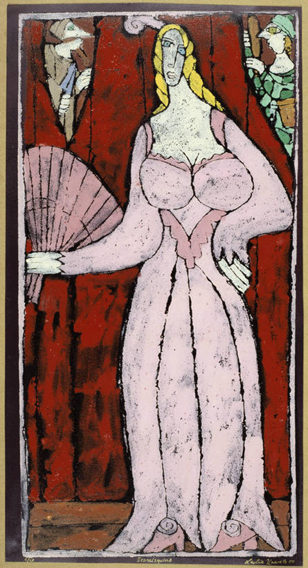 成年人,三个人,人群,演员,站,竖图,插画,室内,数码,科技,窗帘,阴影,网络,高光,几何,计算机图形,合成,图画,拿着,画,粉色,电脑合成图,数码合成图,合成图,漫画,演出服,写实,具体,具象,男人,女人,彩图,窥视,性格